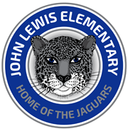 Header Logo John Lewis Elem Home of the Jaguars